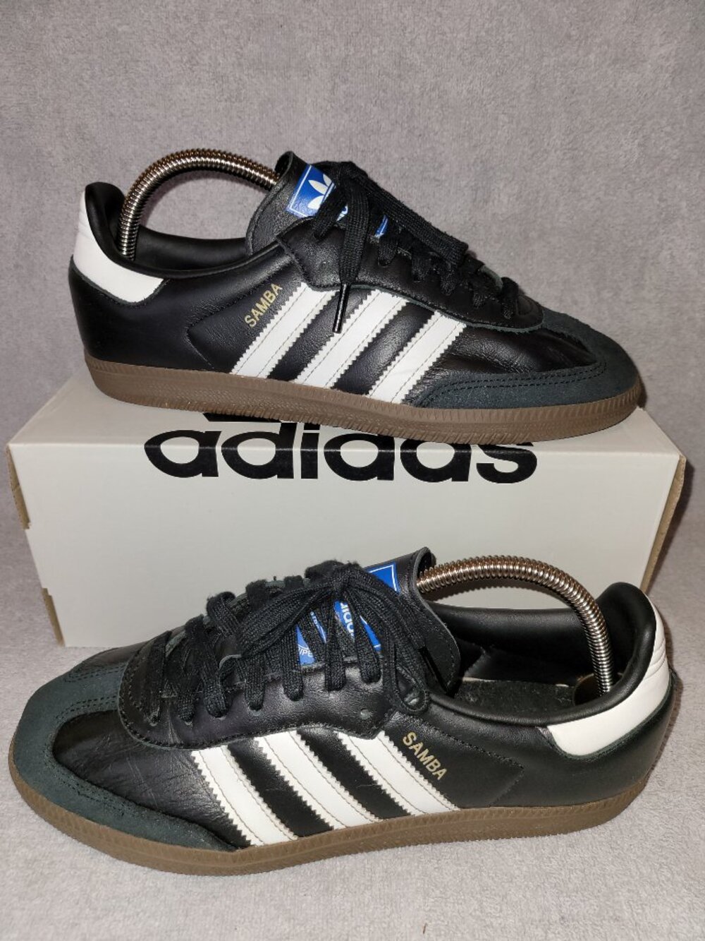 Adidas Samba OG Black White Gum Sole Sneakers IG9031 Women's Size 8.5 (#1682)